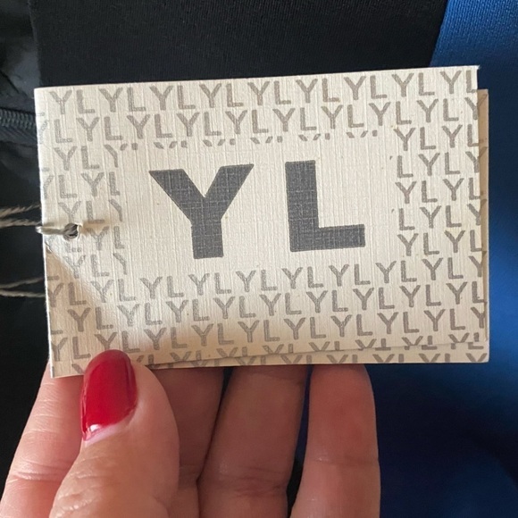 YL by Yair Vintage New Size 8 Black Blue Colorblock Retro Sheath Dress USA Made - Picture 7 of 8